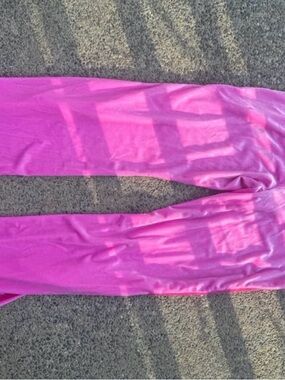PLAYBOY Bright Pink Wide-Leg Pants retro stripes on side